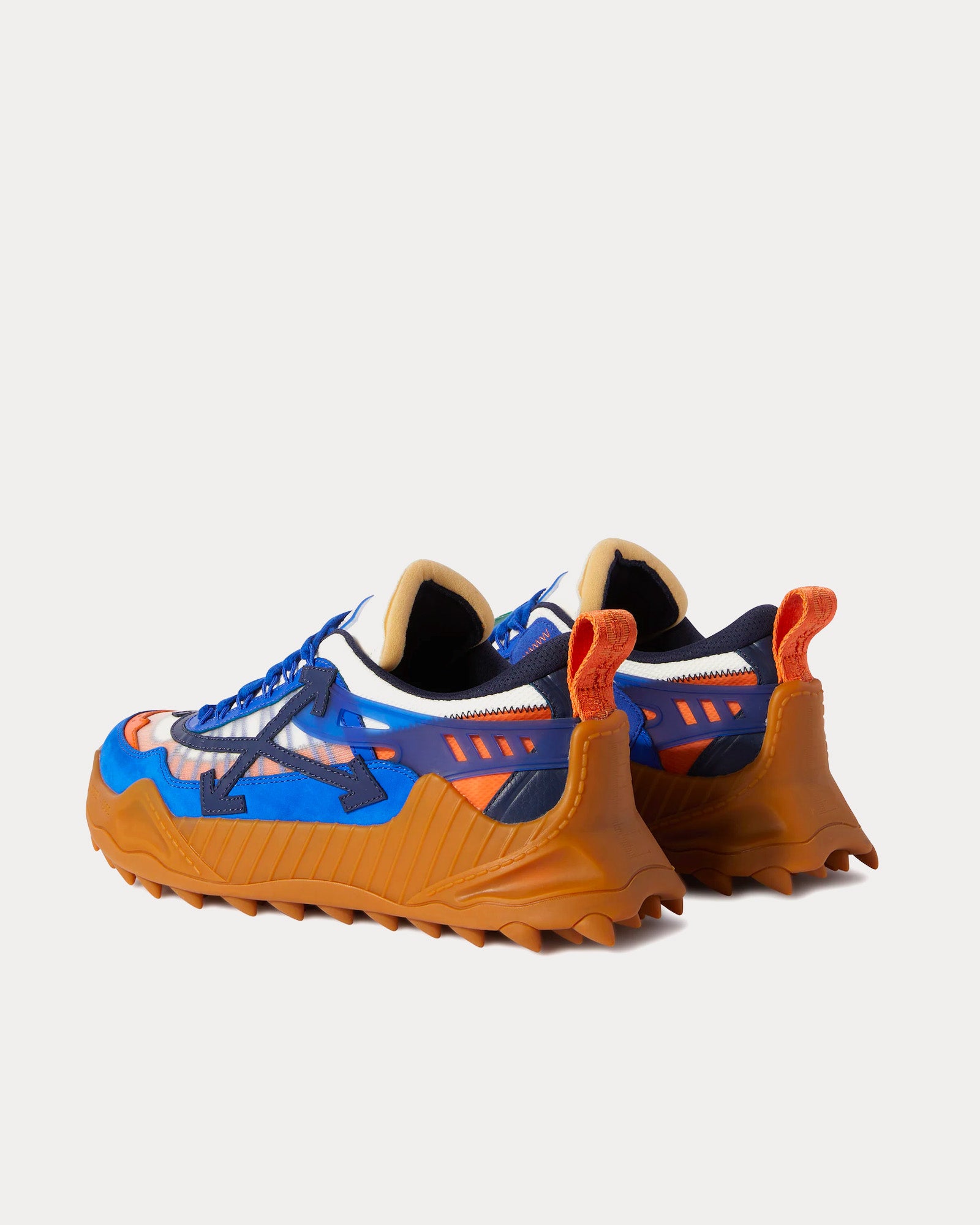 Off-White Odsy 1000 Blue / Brown / White Low Top Sneakers - 4