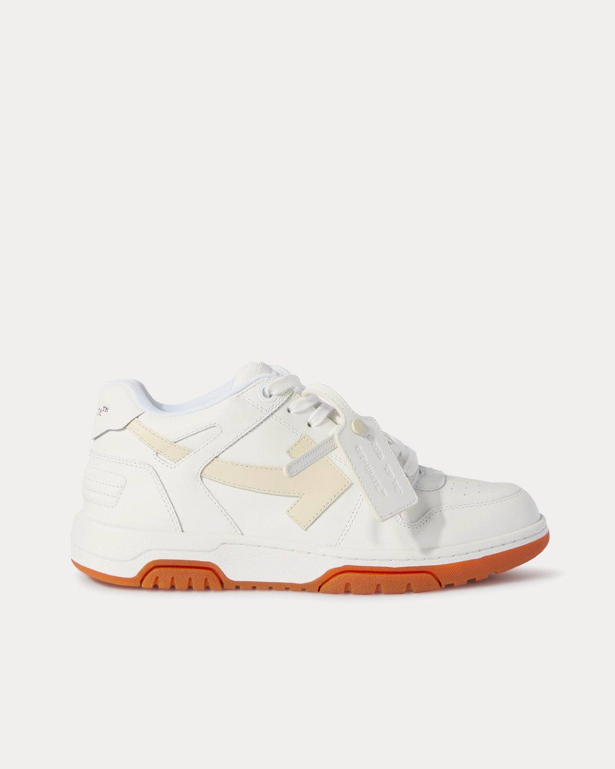 Off-White Out Of Office Calf Leather White / Beige Low Top Sneakers - 1