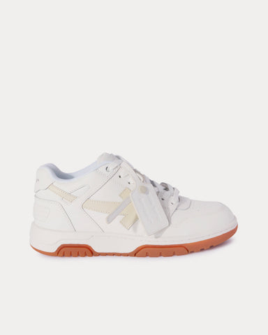 Off-White Out Of Office Calf Leather White / Beige Low Top Sneakers