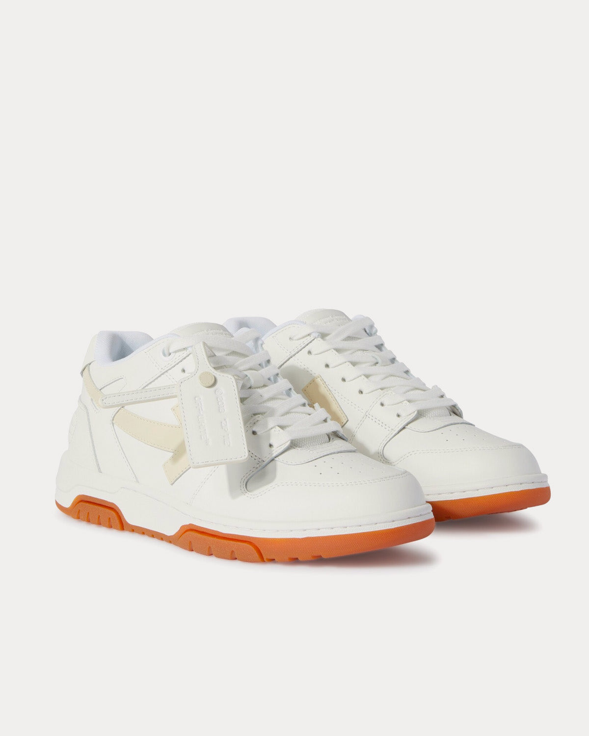 Off-White Out Of Office Calf Leather White / Beige Low Top Sneakers - 3