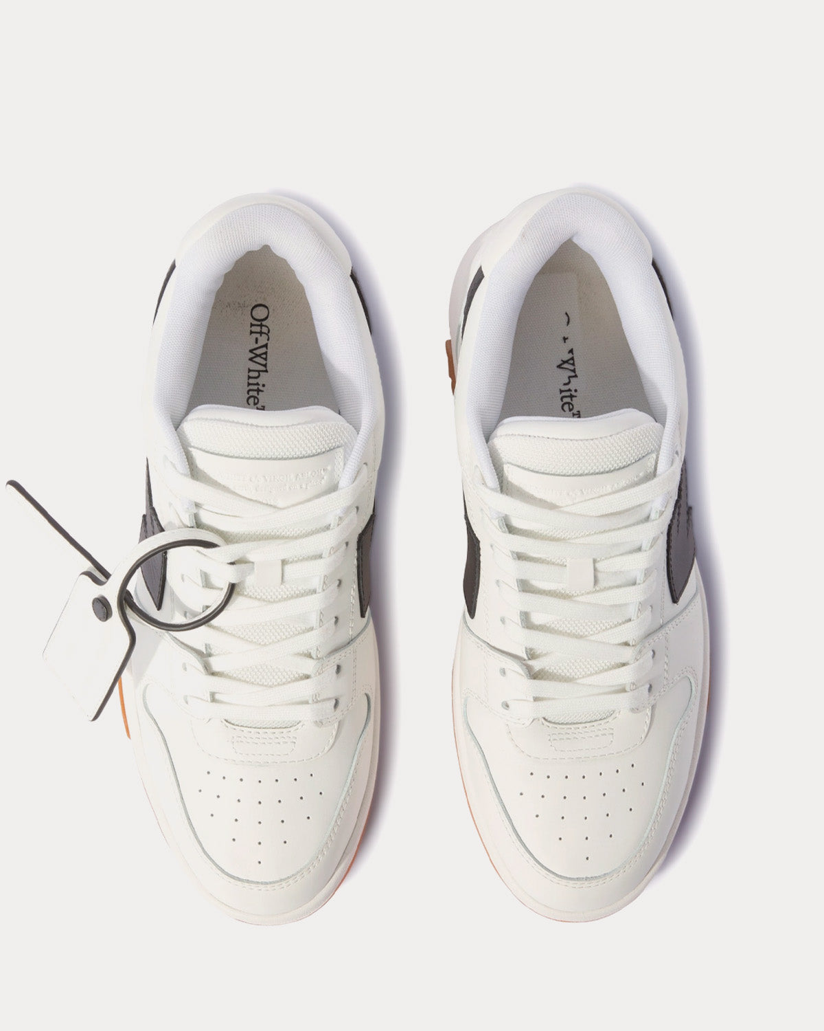 Off-White Out Of Office Calf Leather White / Black Low Top Sneakers - 2