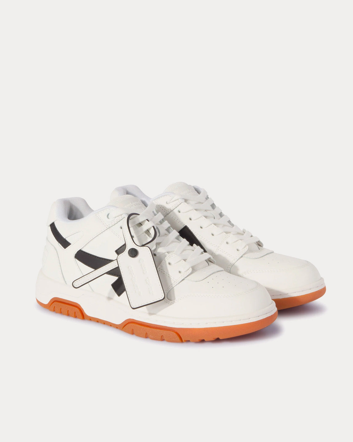 Off-White Out Of Office Calf Leather White / Black Low Top Sneakers - 3