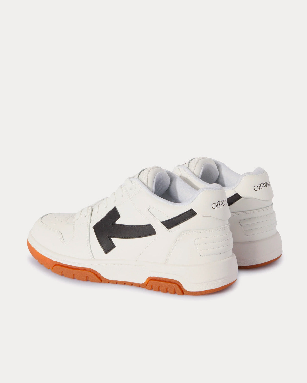 Off-White Out Of Office Calf Leather White / Black Low Top Sneakers - 4