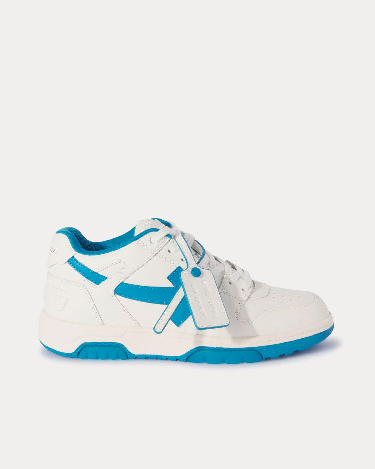 Off-White - Out Of Office Calf Leather White / Light Blue Low Top Sneakers