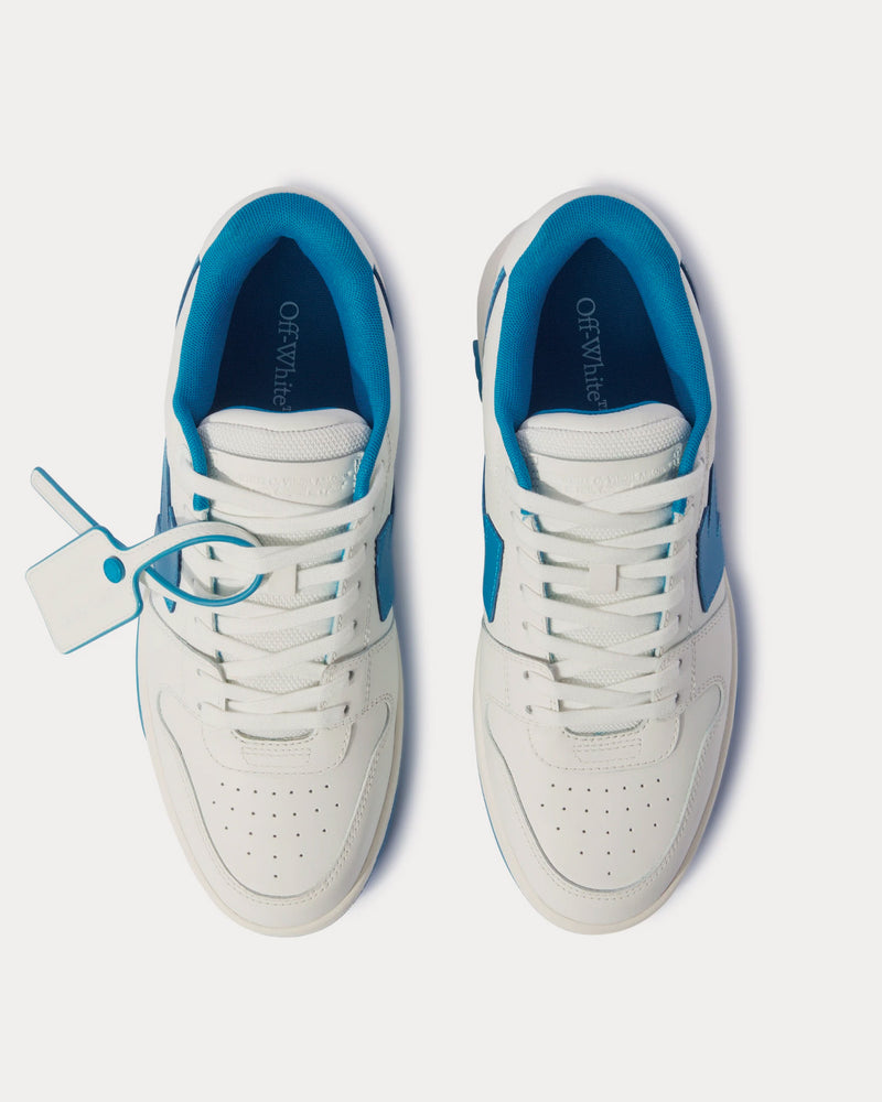 Off-White Out Of Office Calf Leather White / Light Blue Low Top Sneakers - 2