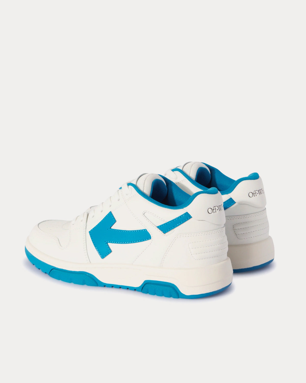 Off-White - Out Of Office Calf Leather White / Light Blue Low Top Sneakers