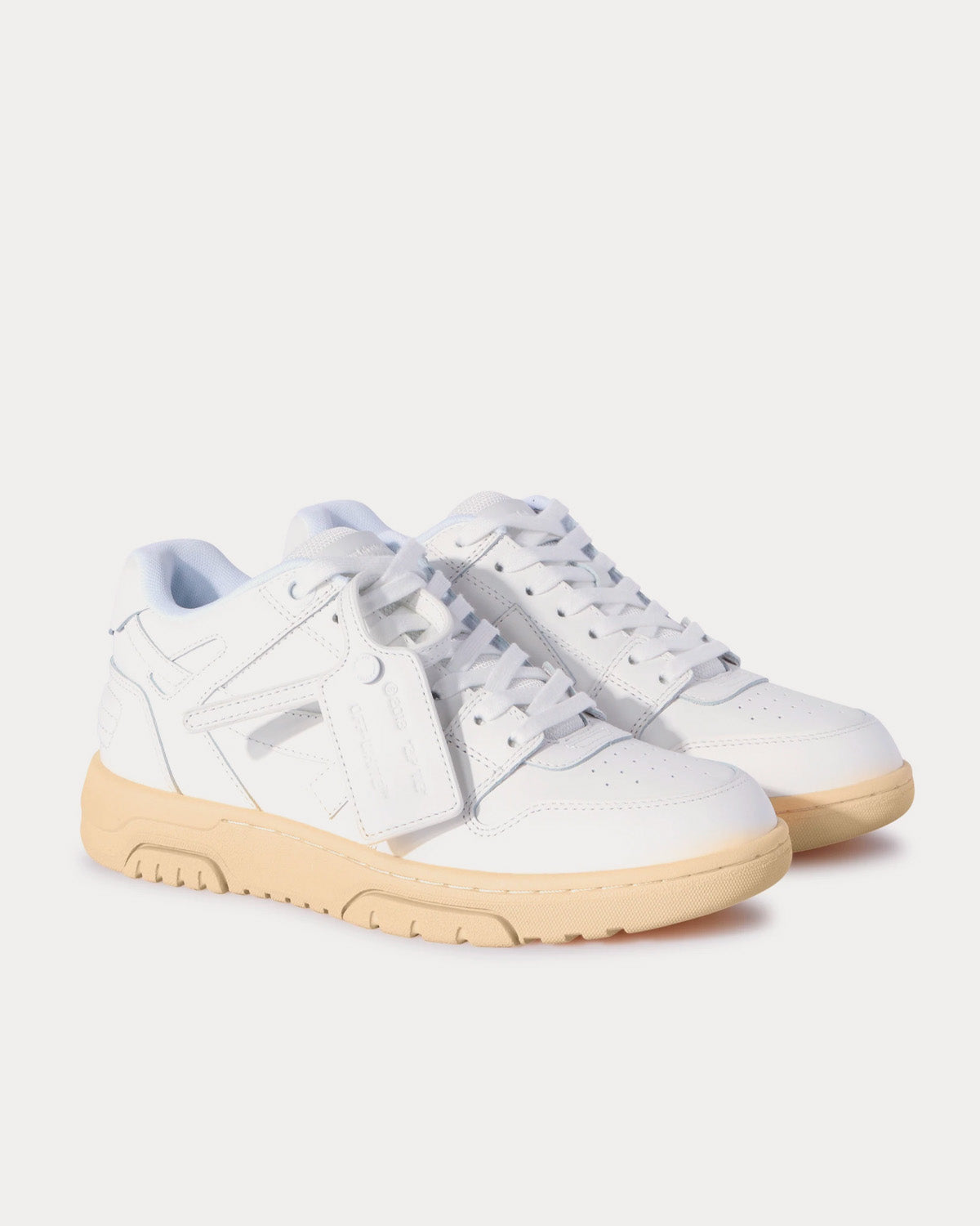 Off-White Out Of Office Calf Leather White Low Top Sneakers - 3