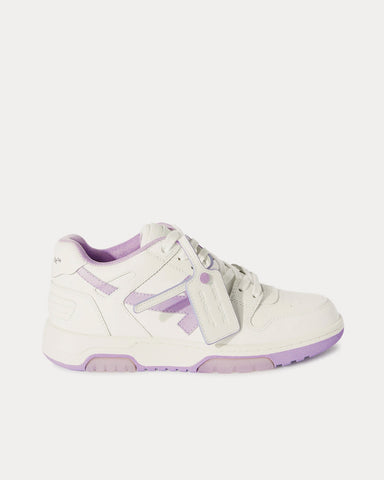 Off-White Out Of Office Calf Leather White / Lilac Low Top Sneakers