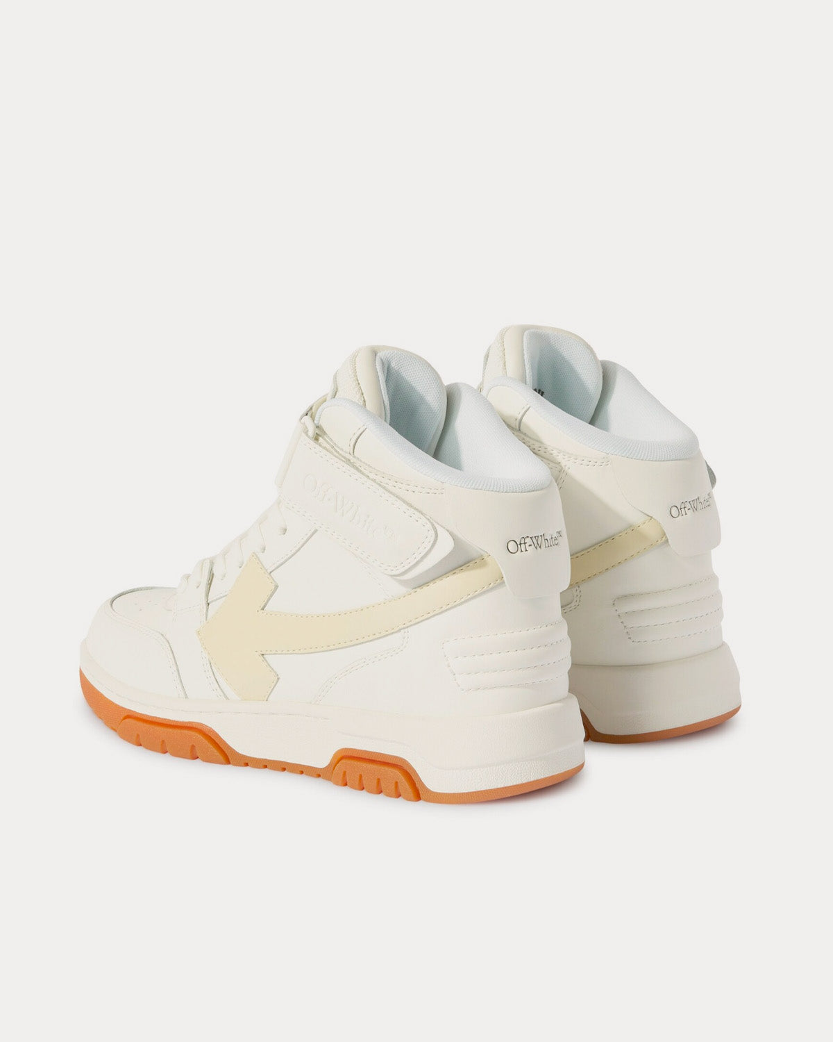 Off-White Out Of Office Lea White / Cream Mid Top Sneakers - 4