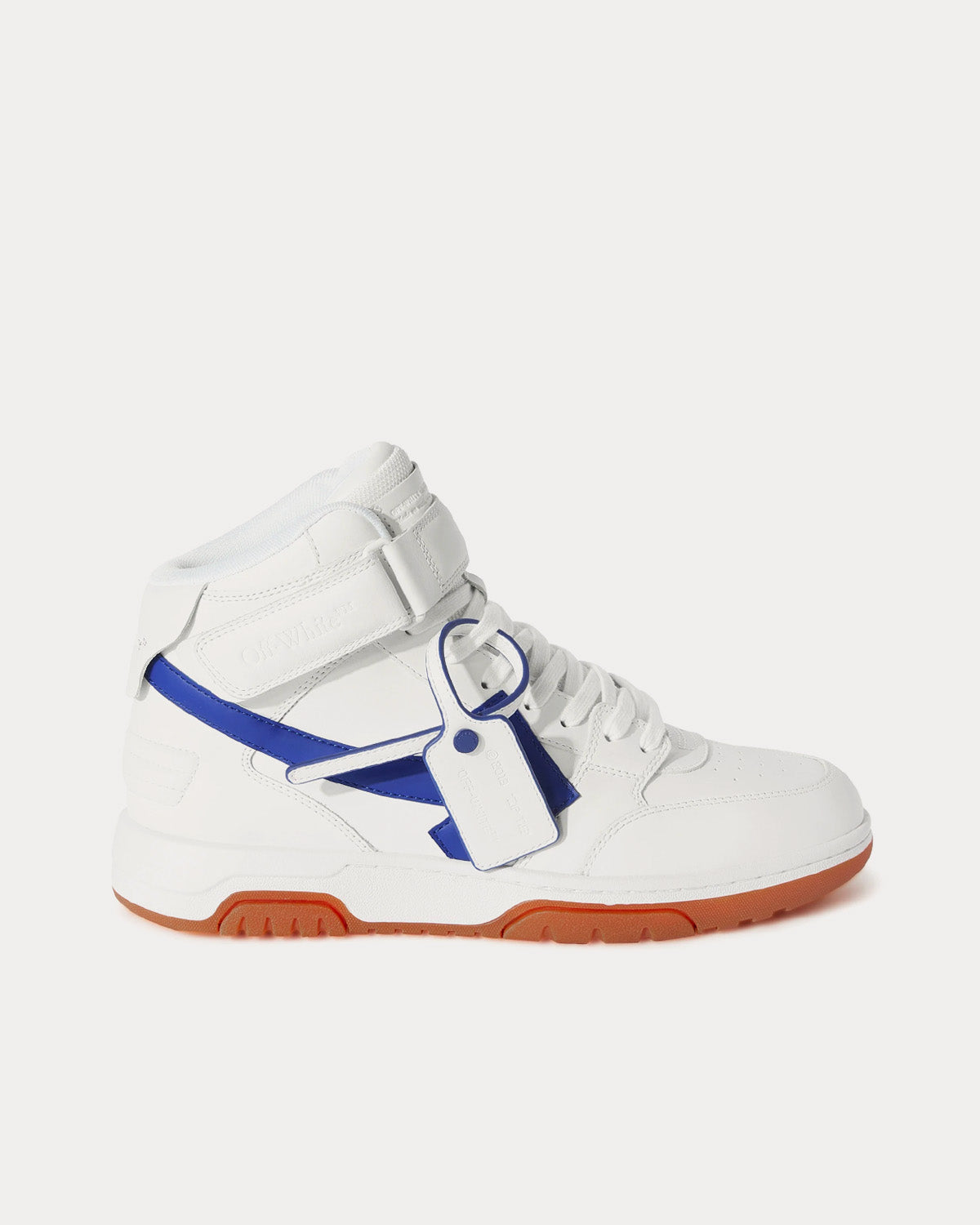 Off-White Out Of Office Lea White / Dark Blue Mid Top Sneakers - 1