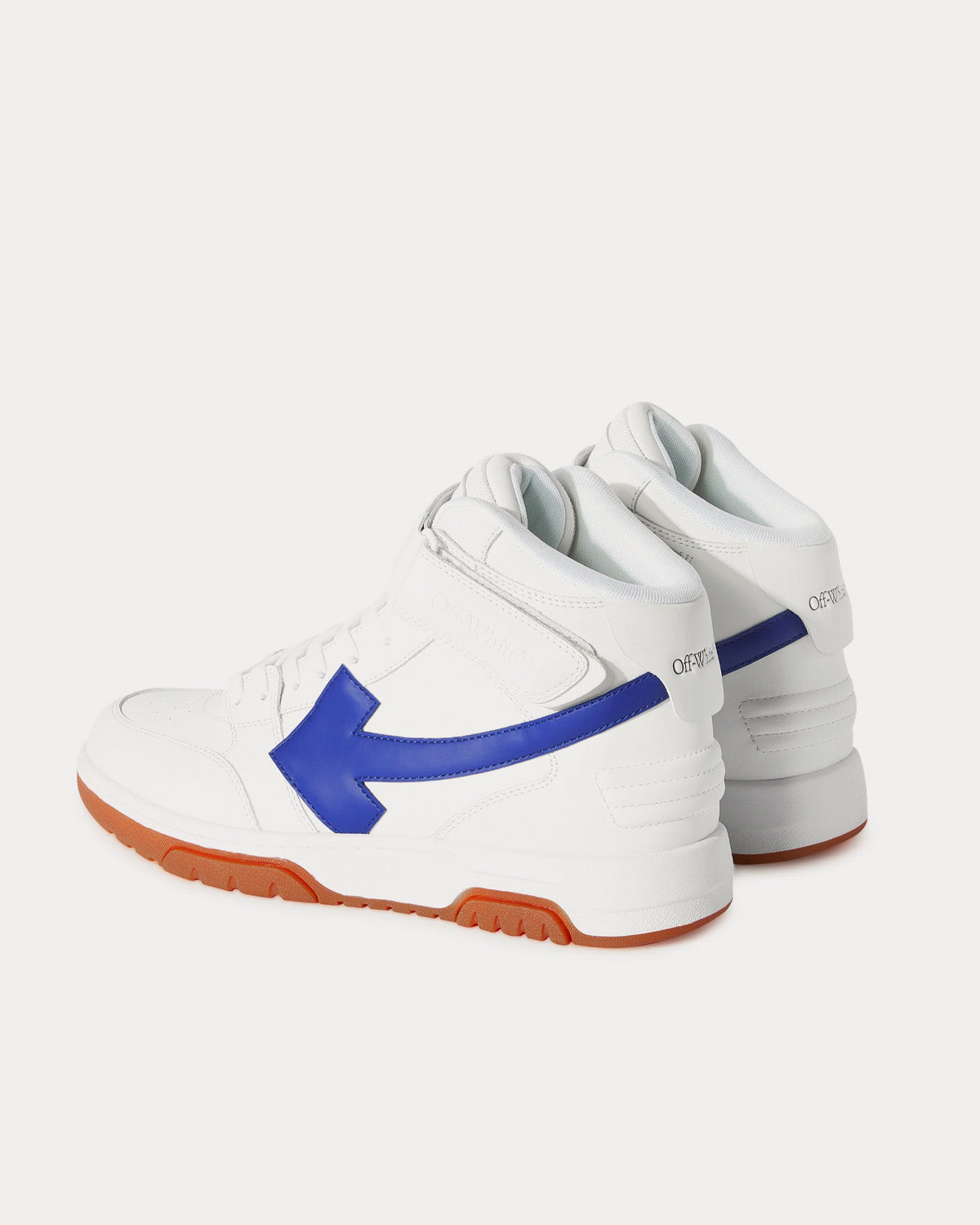 Off-White Out Of Office Lea White / Dark Blue Mid Top Sneakers - 4