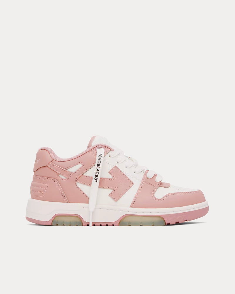 Off-White Out Of Office Leather Pink / White Low Top Sneakers - 1