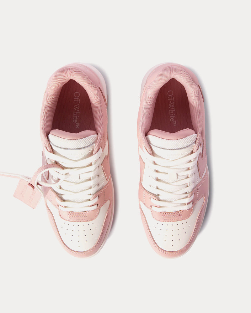 Off-White Out Of Office Leather Pink / White Low Top Sneakers - 2