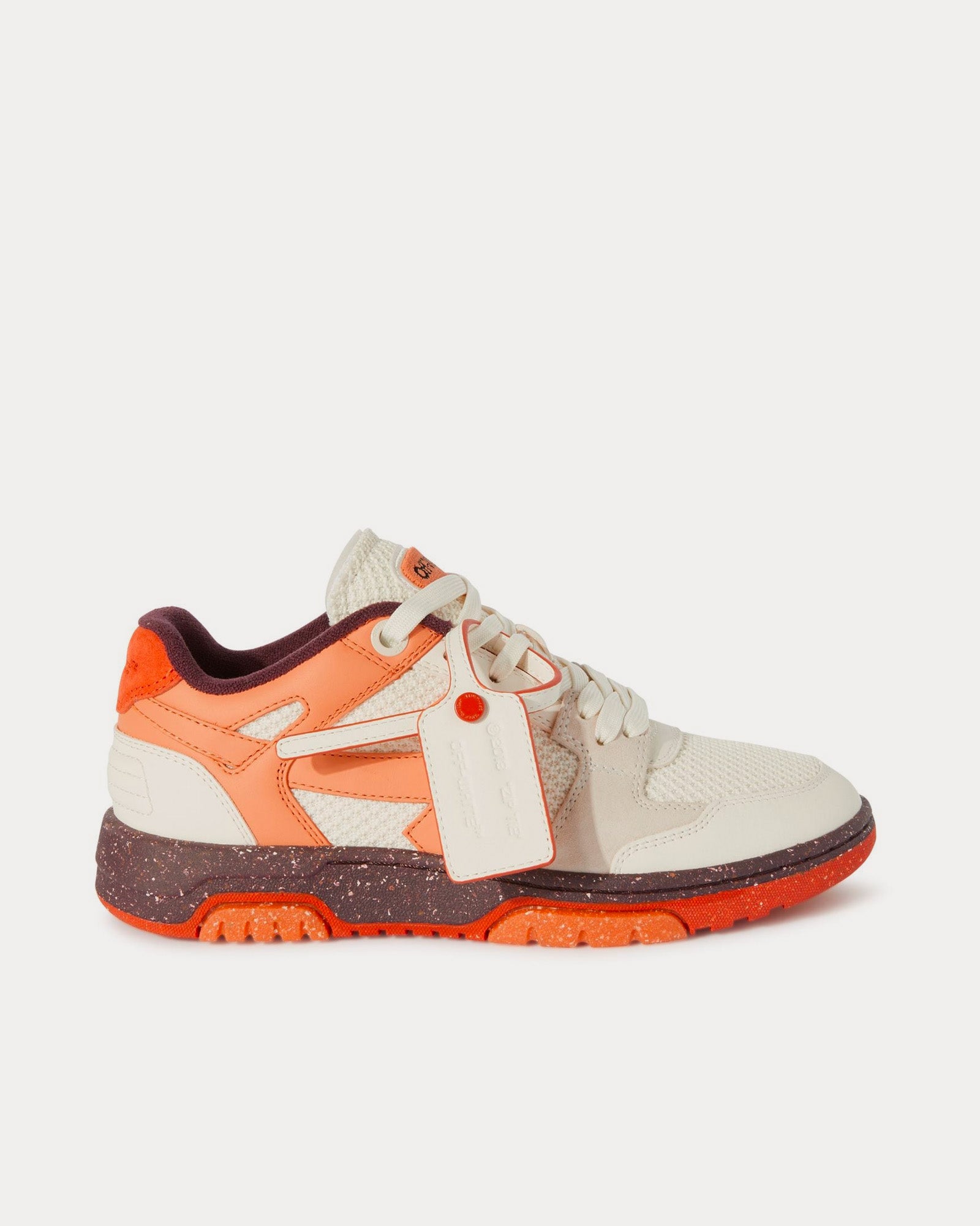 Off-White Slim Out Of Office Off-White / Peach / Orange Low Top Sneakers - 1