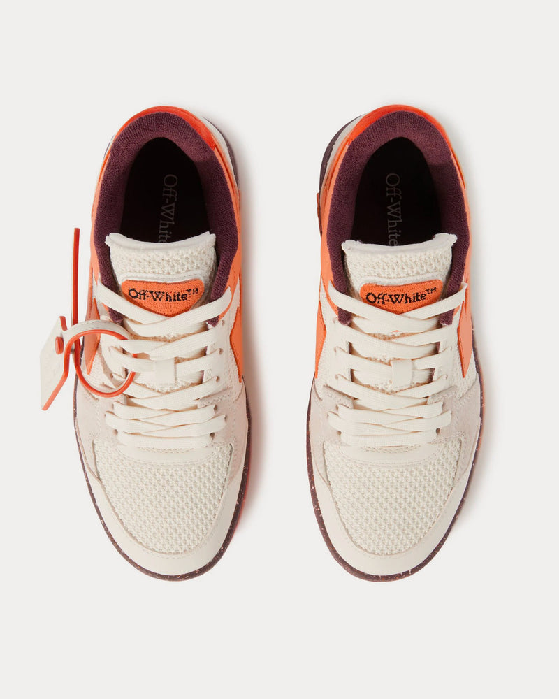 Off-White Slim Out Of Office Off-White / Peach / Orange Low Top Sneakers - 2