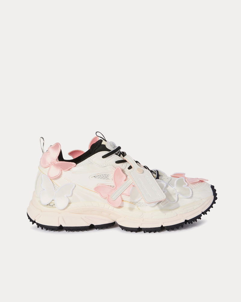 Off-White Be Right Back Butterflies White / Pink Low Top Sneakers - 1