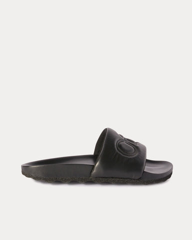 Off-White Bookish Leather Black Slides