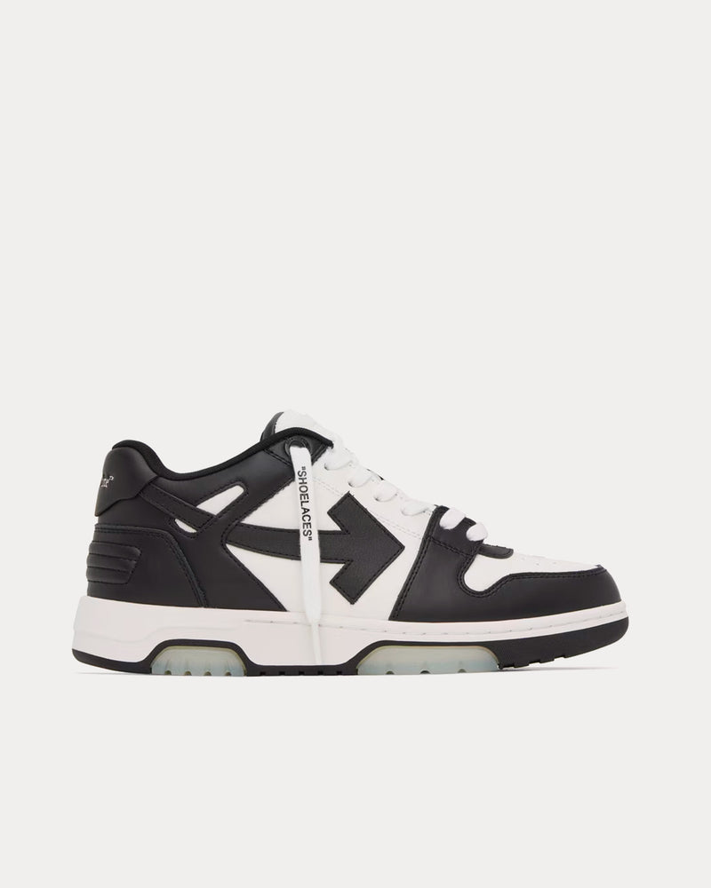 Off-White Out Of Office Leather Black / White Low Top Sneakers - 1