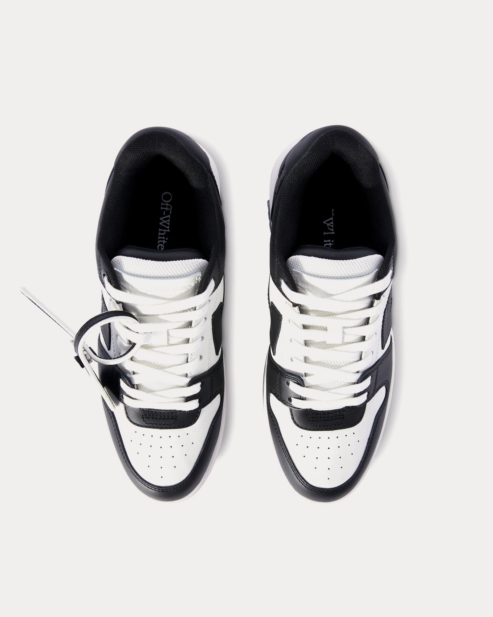 Off-White Out Of Office Leather Black / White Low Top Sneakers - 2