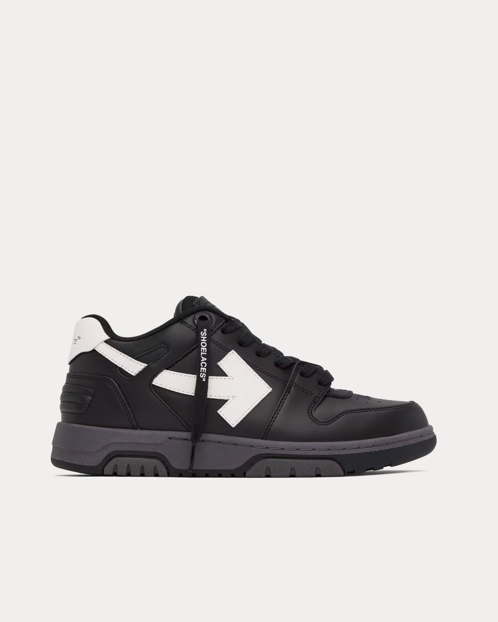 Off-White Out Of Office Leather Black / White Low Top Sneakers - 1