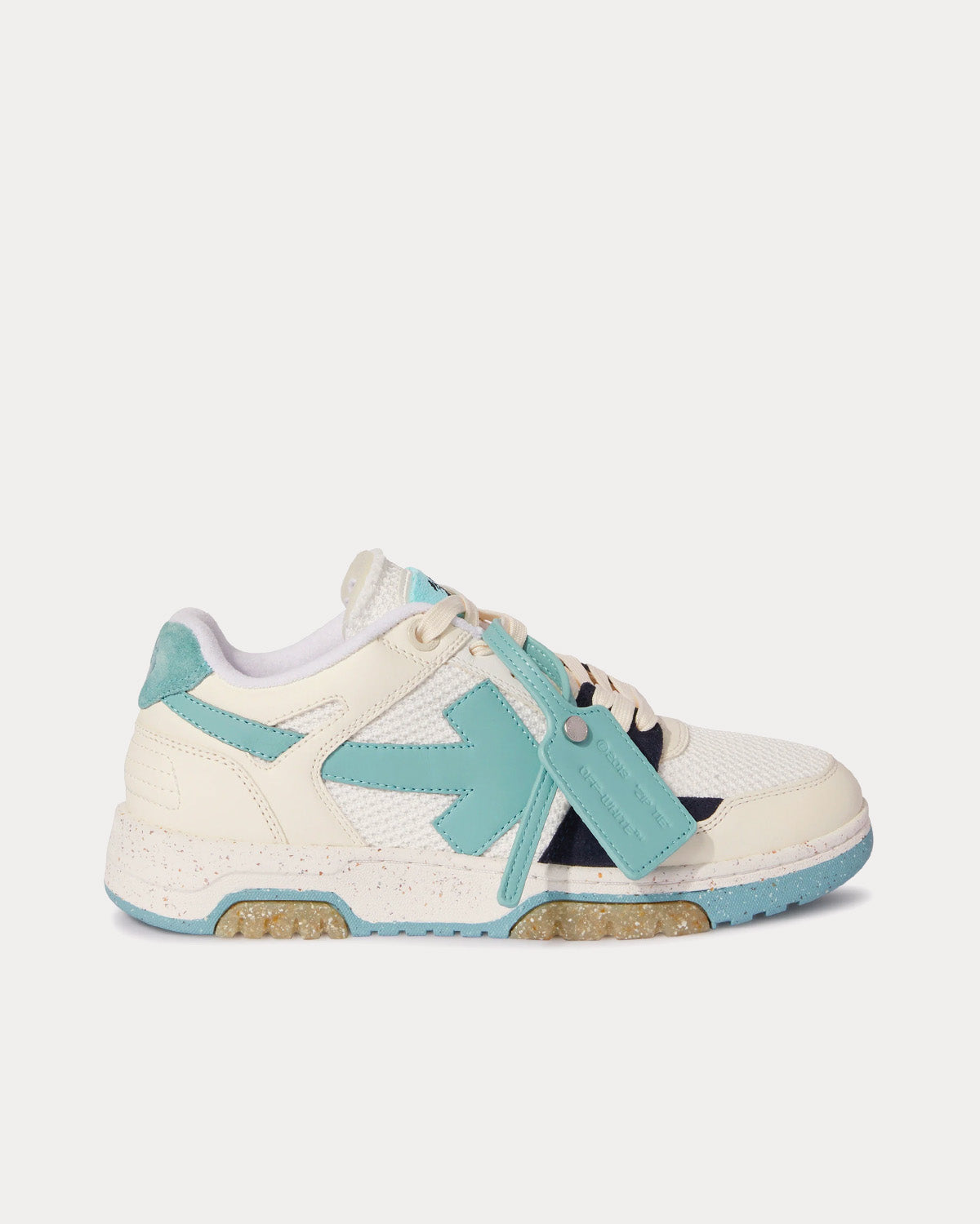 Off-White Slim Out Of Office White / Light Blue Low Top Sneakers - 1