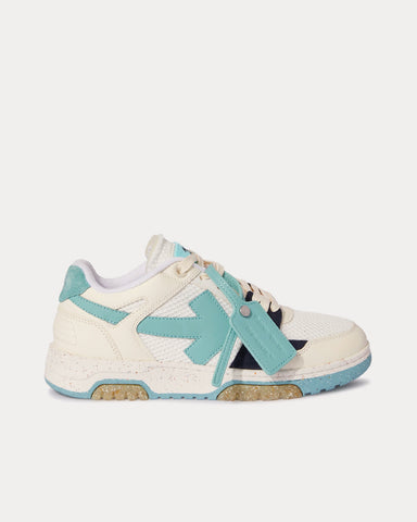 Off-White Slim Out Of Office White / Light Blue Low Top Sneakers