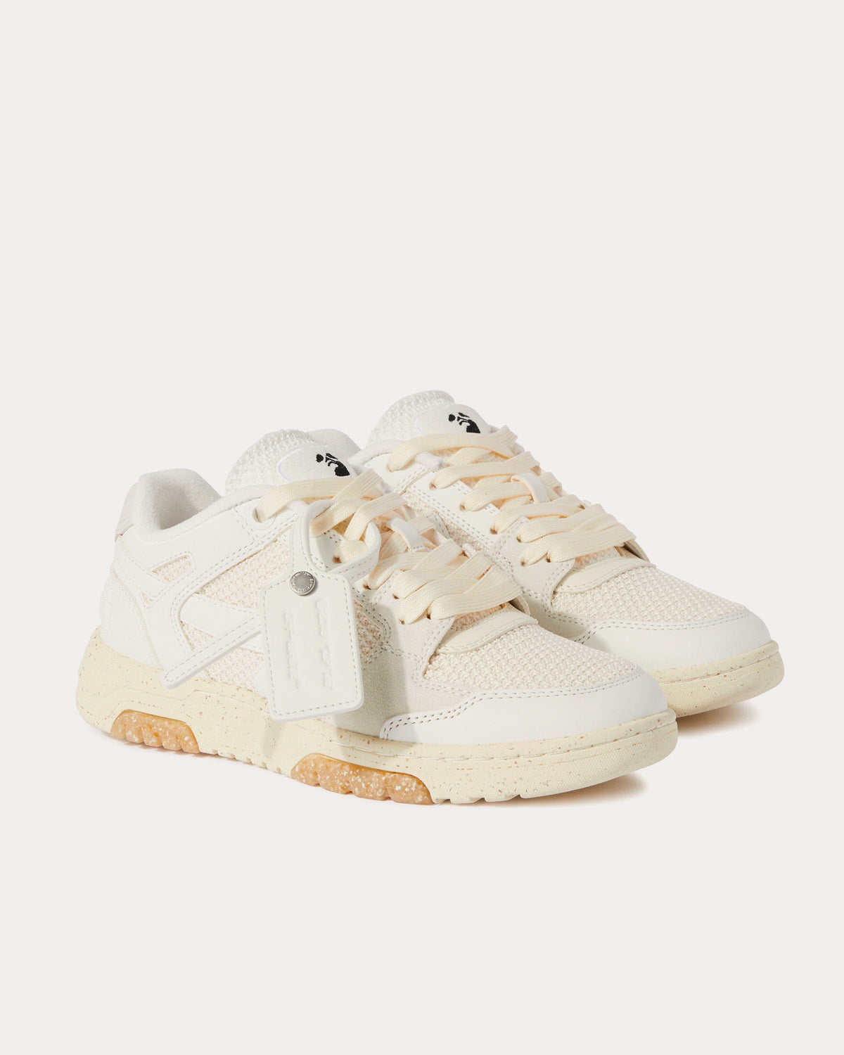 Off-White Slim Out Of Office White / Cream Low Top Sneakers - 3