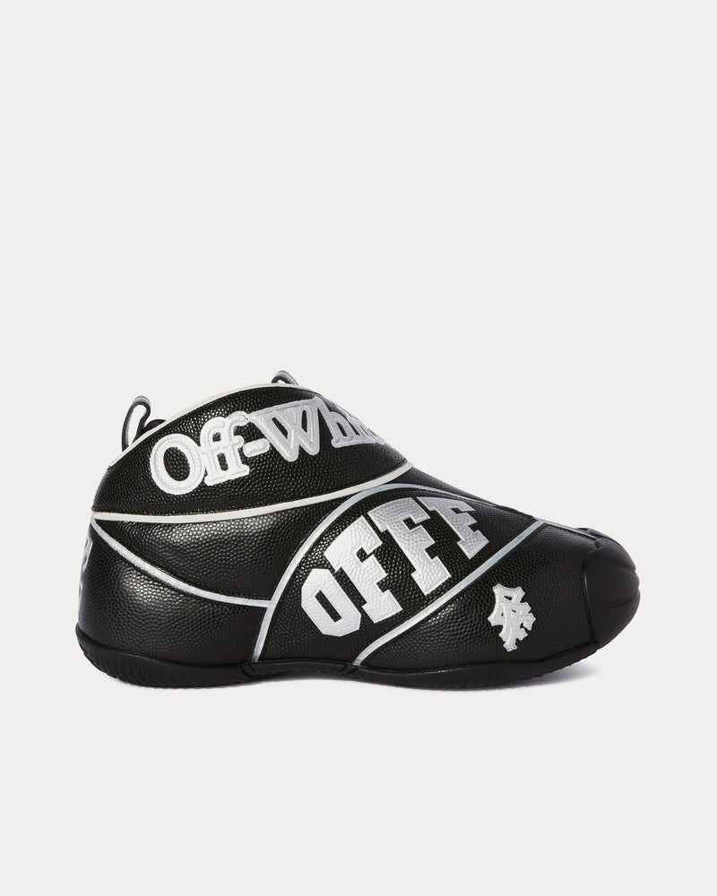 Off-White The Ball Black Mid Top Sneakers - 1