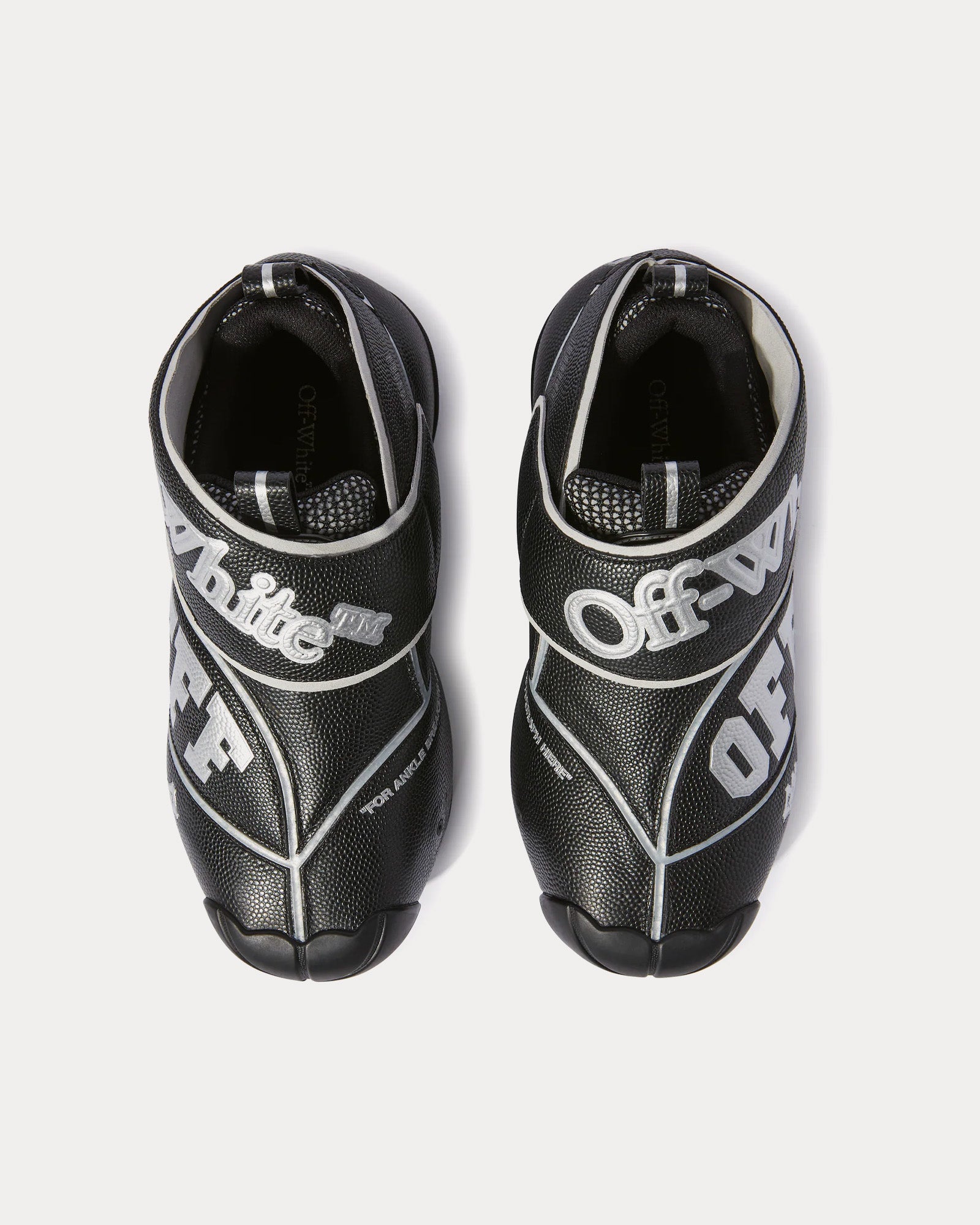 Off-White The Ball Black Mid Top Sneakers - 2