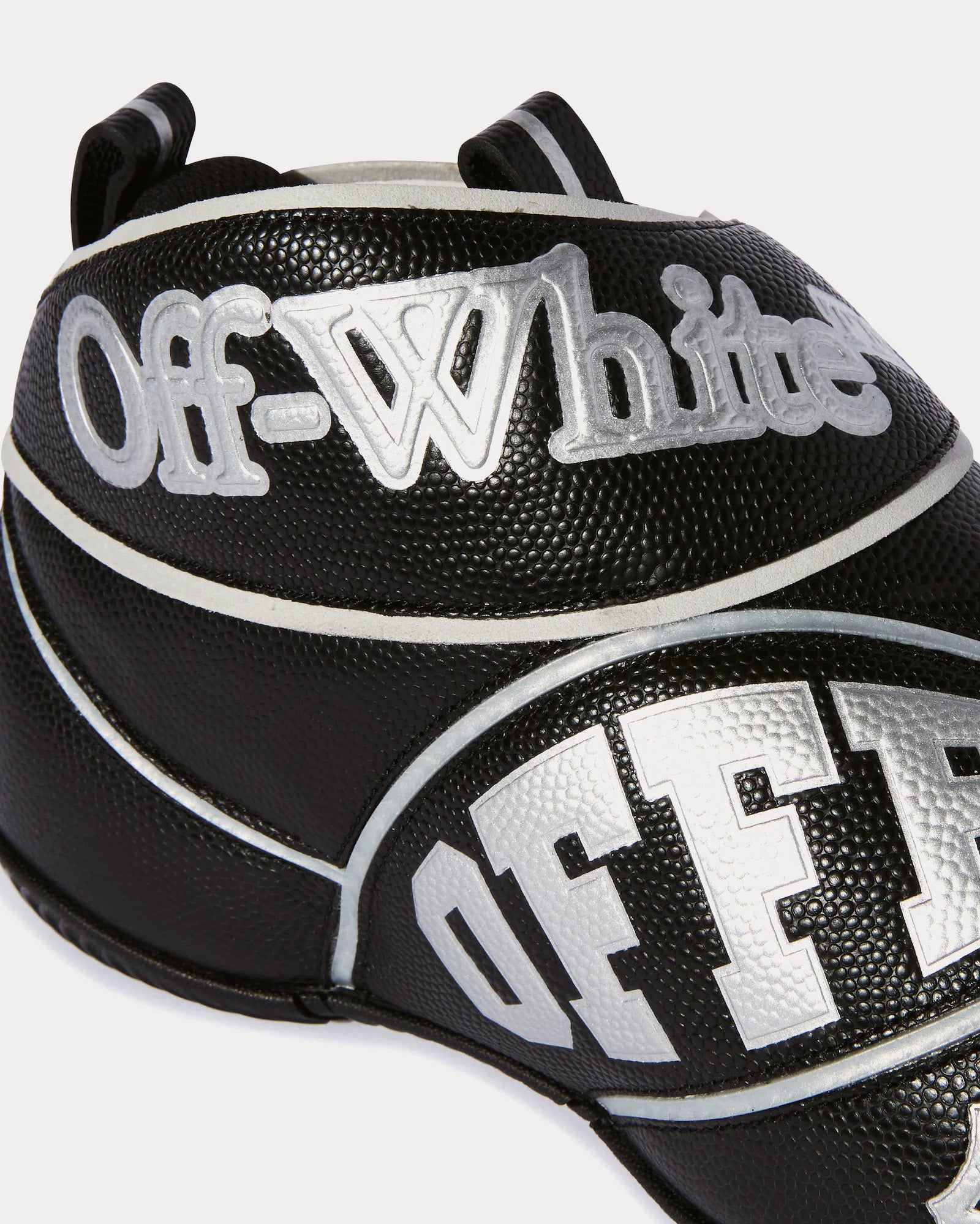 Off-White The Ball Black Mid Top Sneakers - 4