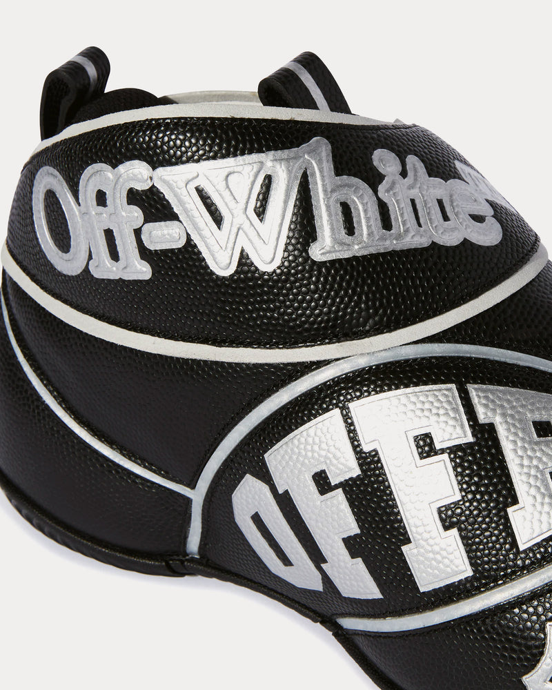 Off-White The Ball Black Mid Top Sneakers - 4