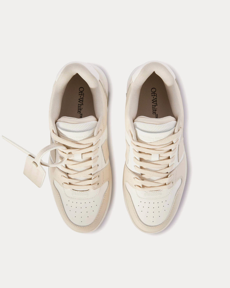 Off-White Out Of Office Leather Beige / White Low Top Sneakers - 2