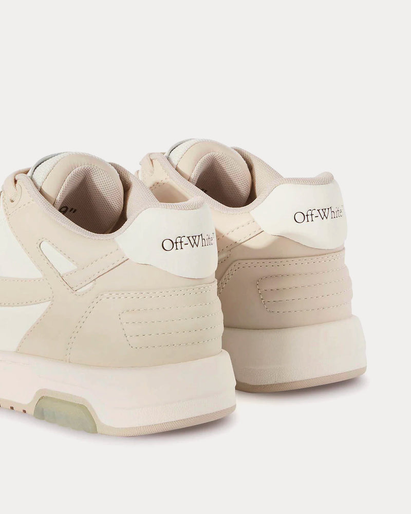 Off-White Out Of Office Leather Beige / White Low Top Sneakers - 3