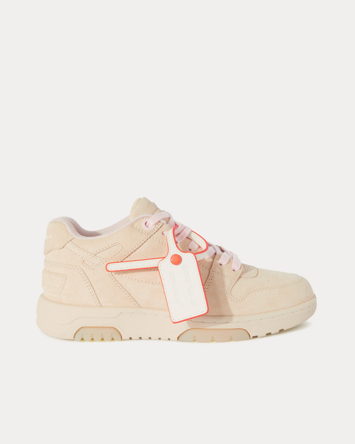 Off-White Out Of Office Suede Beige / Beige Low Top Sneakers - 1