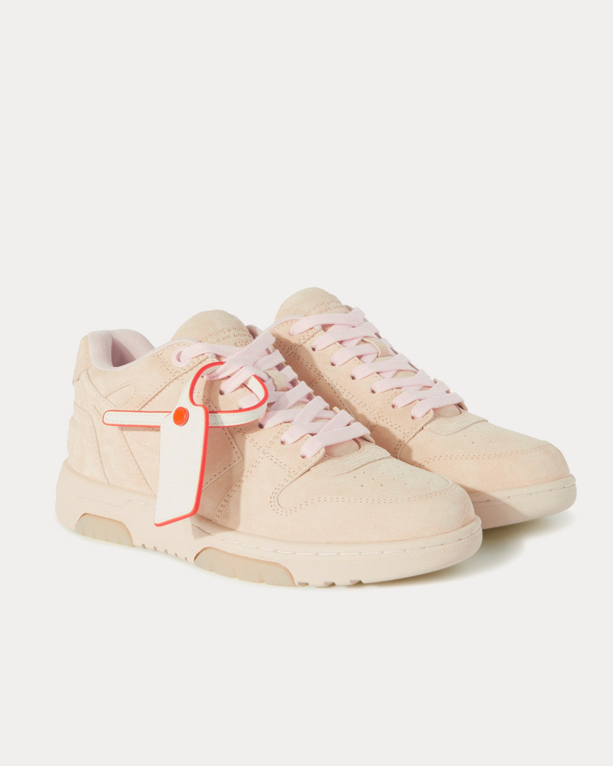 Off-White Out Of Office Suede Beige / Beige Low Top Sneakers - 3