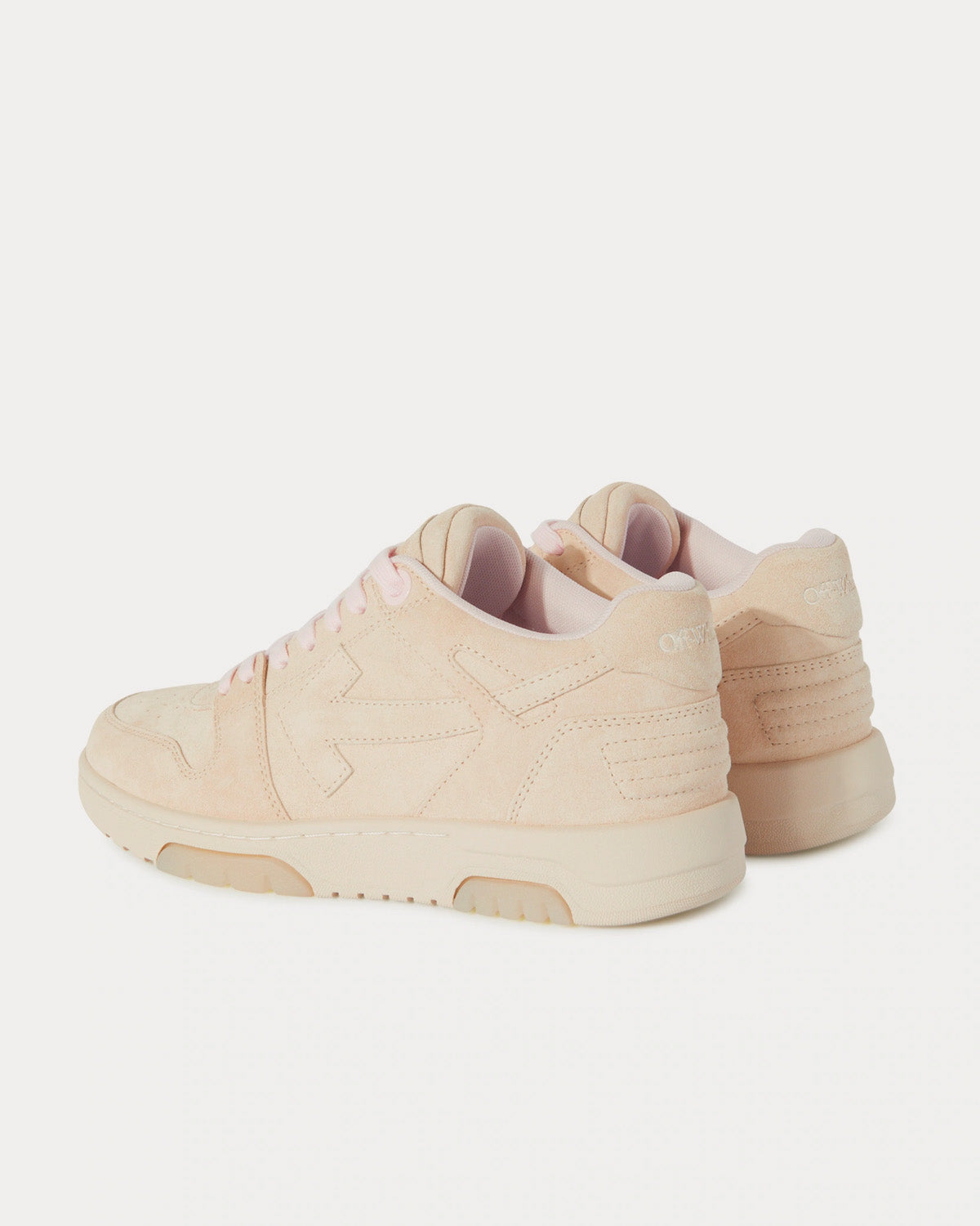 Off-White Out Of Office Suede Beige / Beige Low Top Sneakers - 4