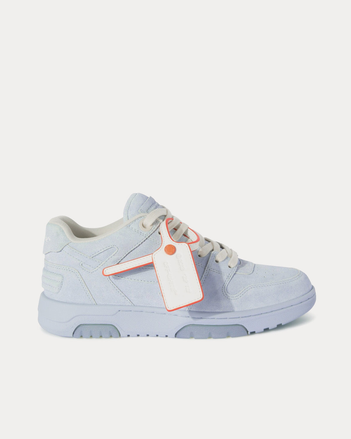 Off-White Out Of Office Suede Light Blue / Light Blue Low Top Sneakers - 1