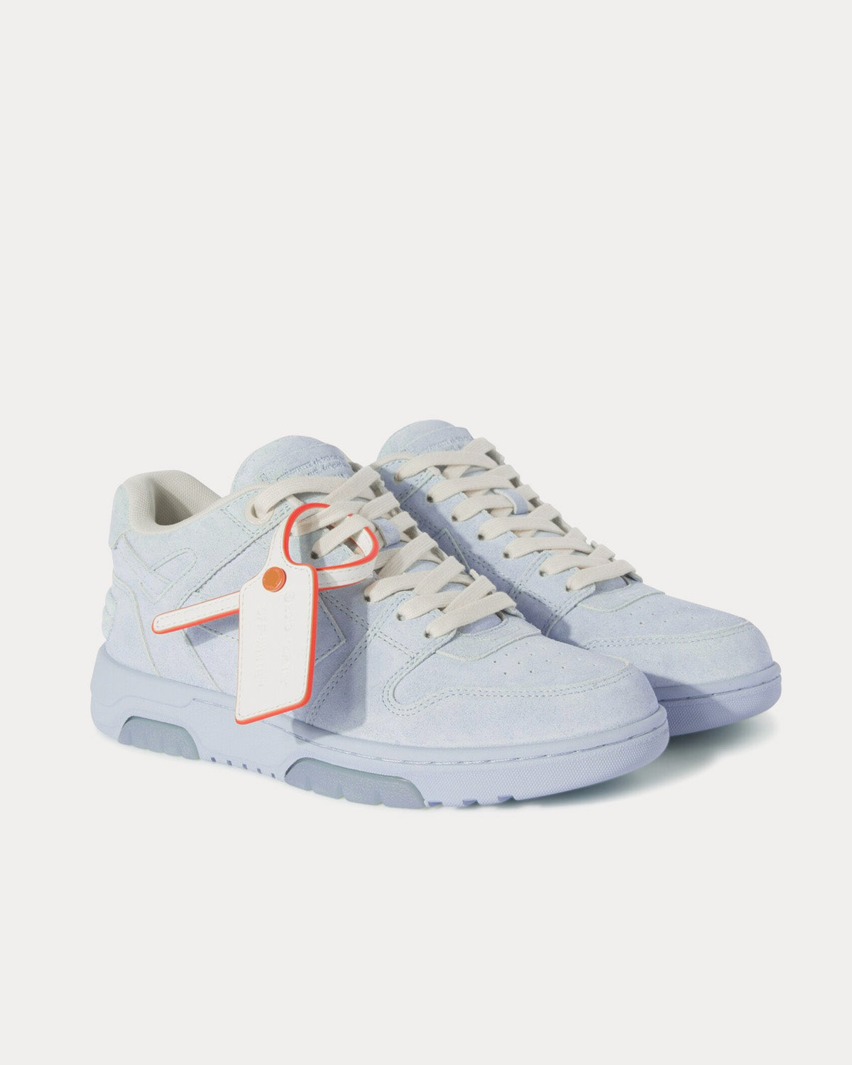 Off-White Out Of Office Suede Light Blue / Light Blue Low Top Sneakers - 3