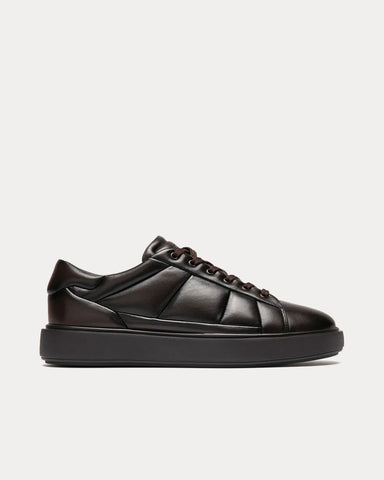 Officine Creative Leisure 001 Leather Coffee Bean Low Top Sneakers