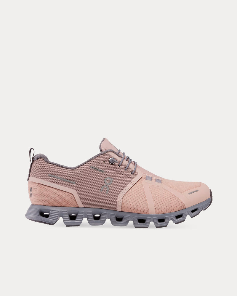 On Running Cloud 5 Waterproof Rose / Fossil Running Shoes - 1