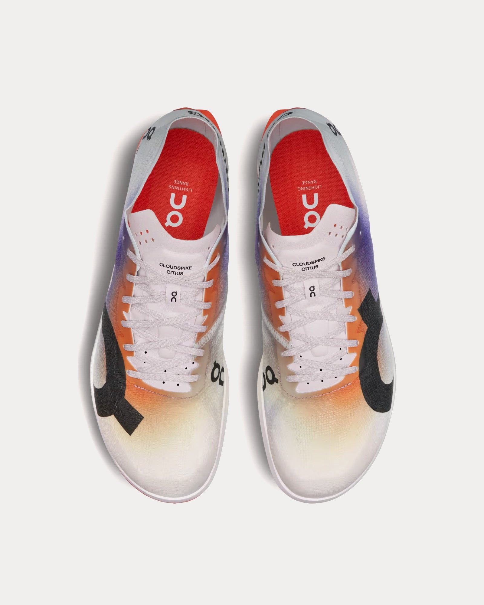 On Running - Cloudspike Citius White / Flame Running Shoes