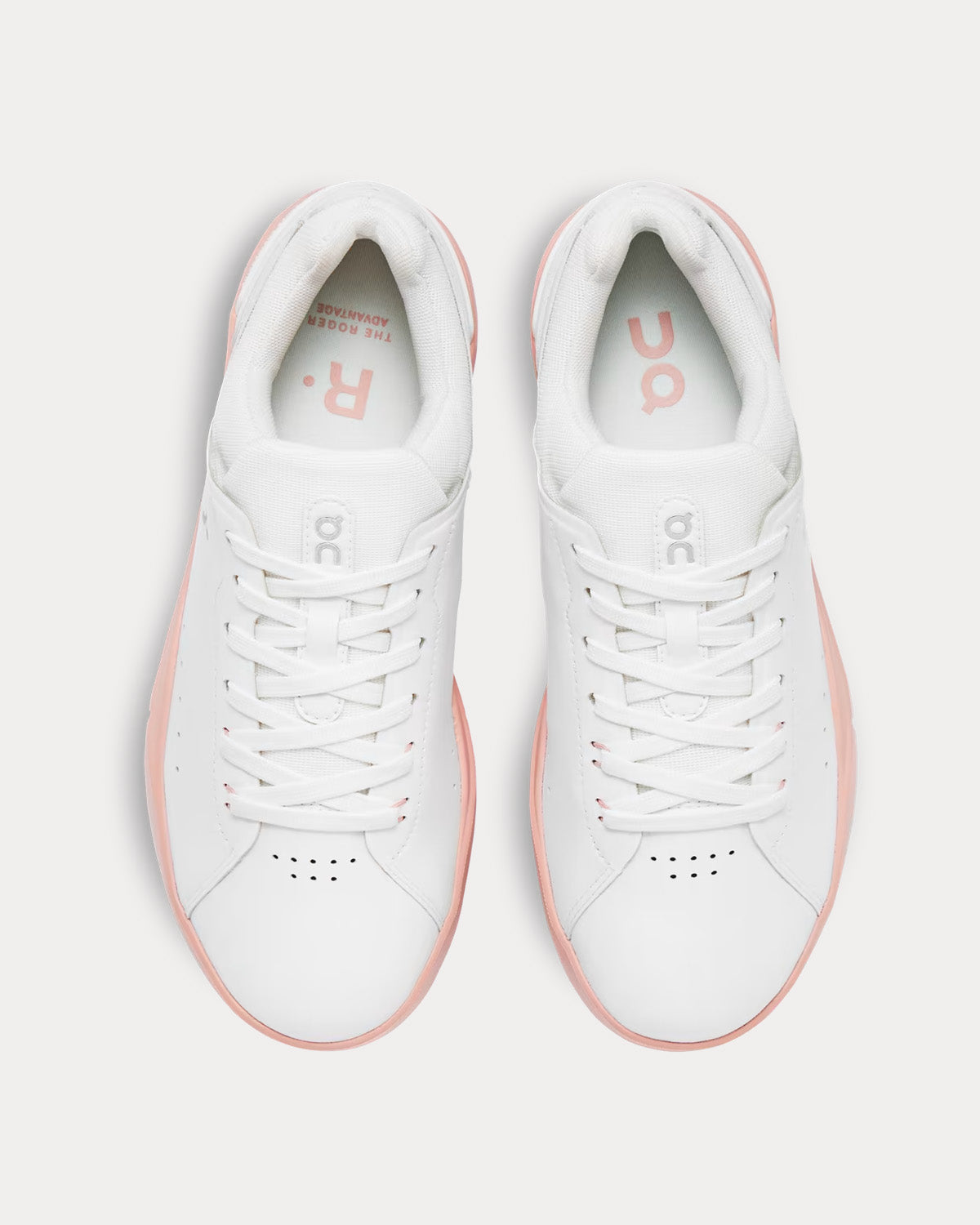 On Running The Rodger Advantage White / Woodrose Low Top Sneakers - 2