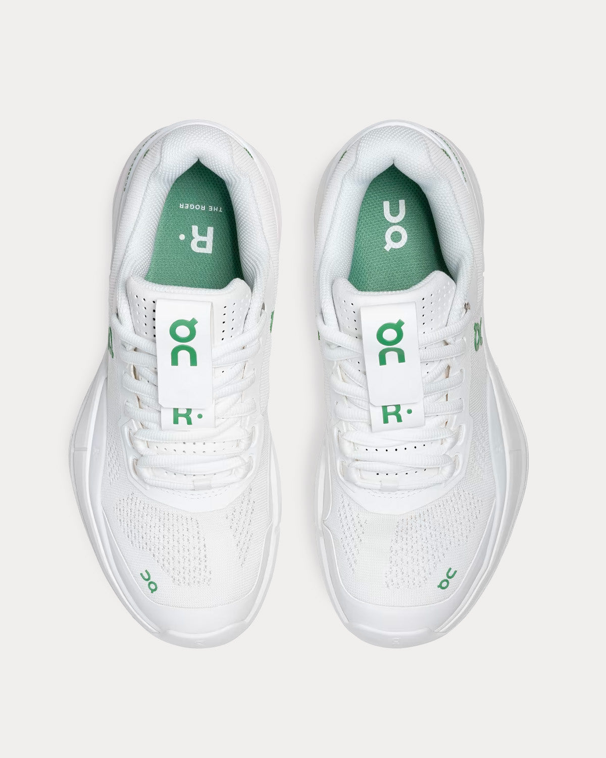 On Running The Rodger Pro White / Green Low Top Sneakers - 2