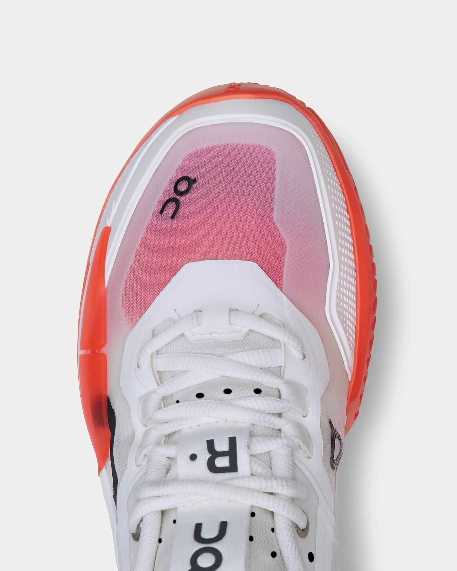 On Running The Roger Pro 2 White / Flame Tennis Shoes - 5