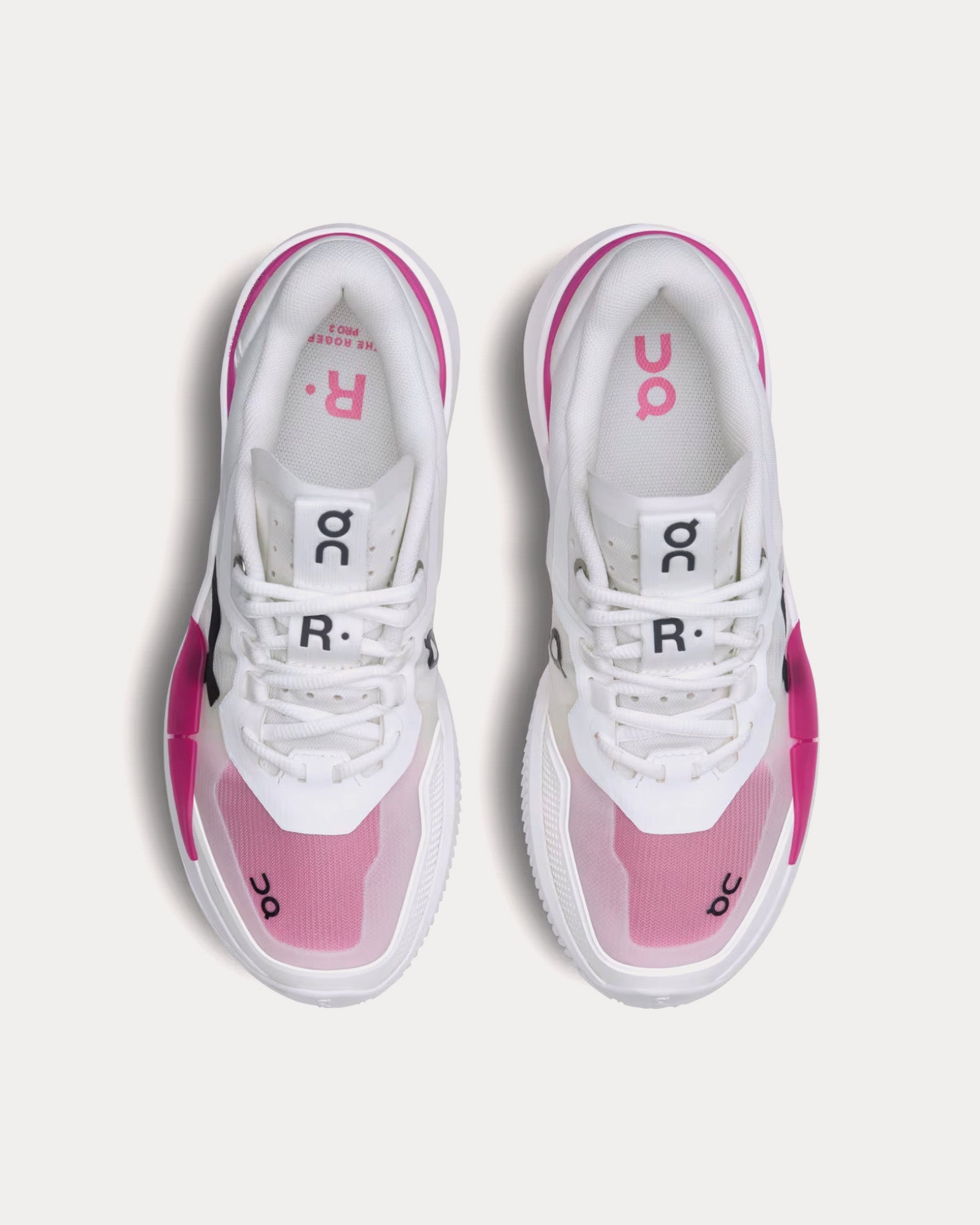 On Running The Roger Pro 2 Clay White / Pink Tennis Shoes - 2