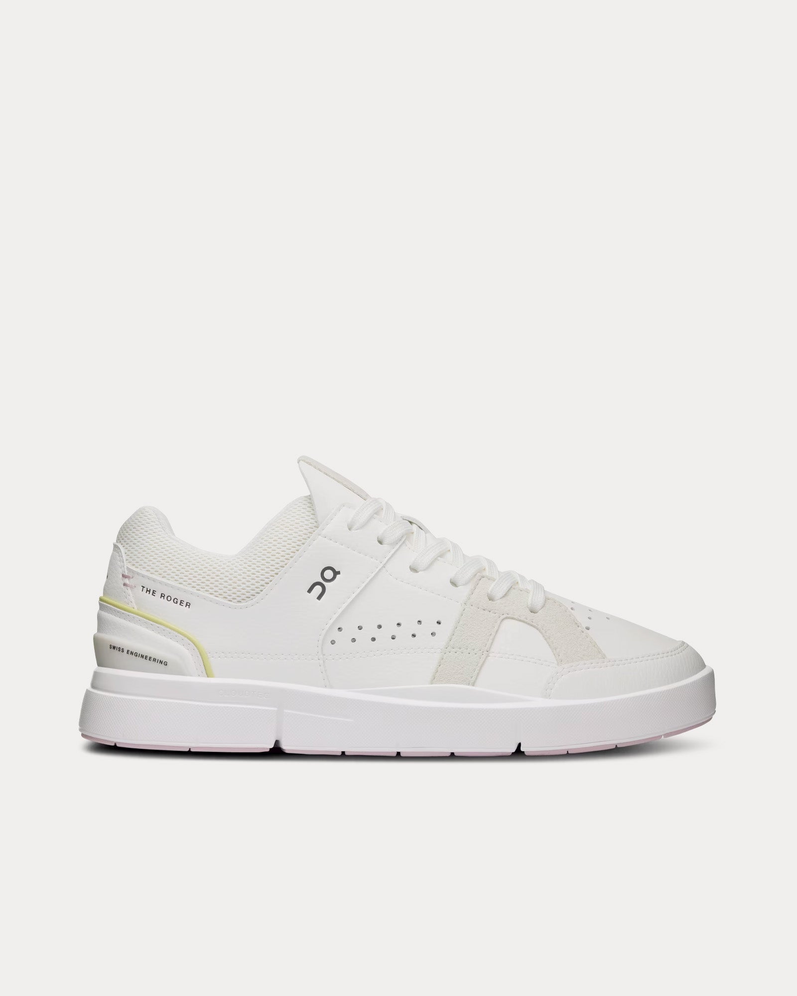 On Running The Roger Clubhouse White / Mauve Low Top Sneakers - 1