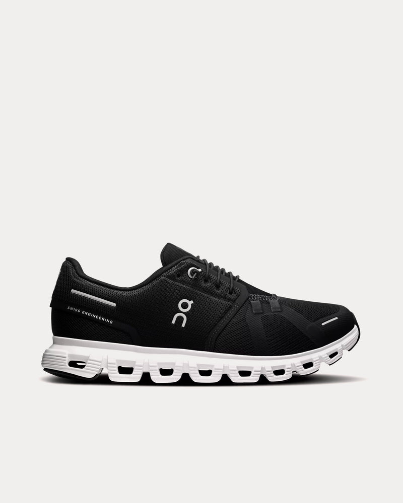 On Running Cloud 6 Black / White Running Shoes - 1