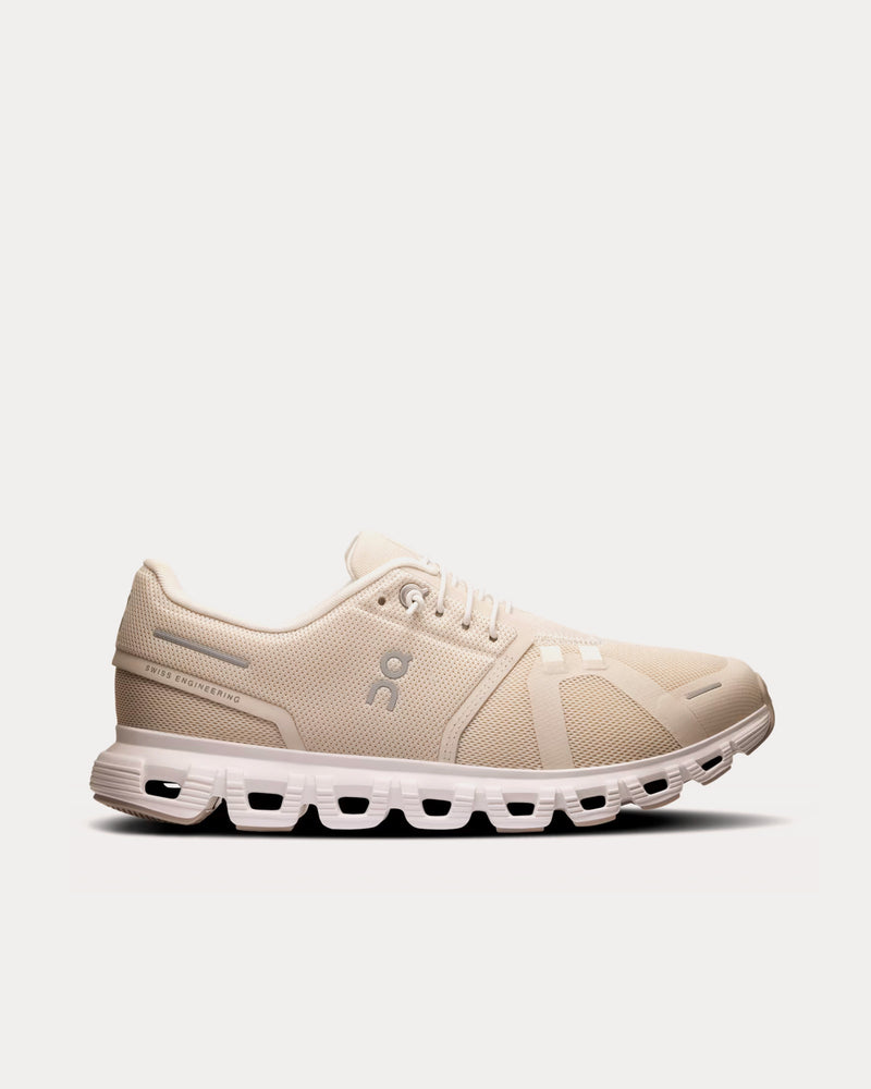 On Running Cloud 6 Pearl / White Running Shoes - 1