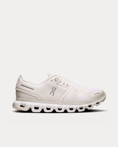 On Running Cloud 6 White / White Running Shoes