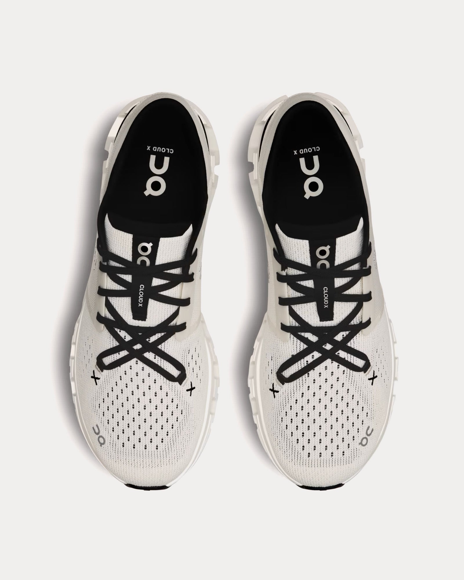 On Running Cloud X 4 Ivory / Black Running Shoes - 2